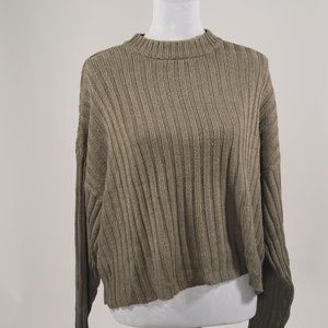 American Eagle Olive Mock Neck Sweater